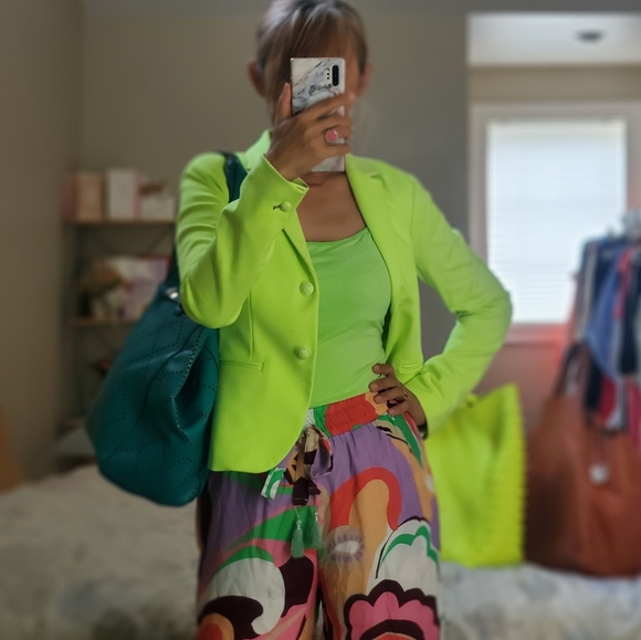 Multi color pants by Tensione in Made in Italy - Picture 2 of 2